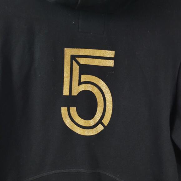 Goal Five Canada Soccer Black LS Zip Up Hoodie Sweatshirt Women's Large Pockets - Picture 8 of 13